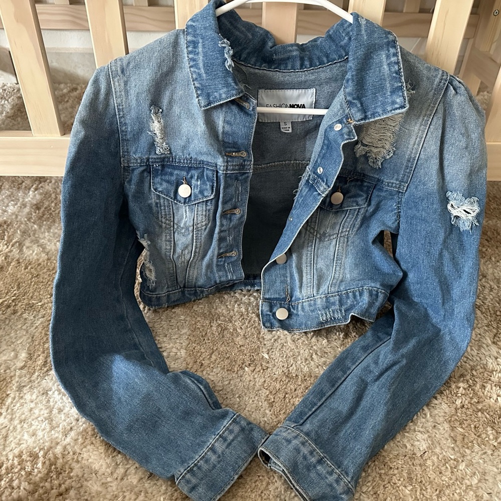 Distressed Denim Jacket